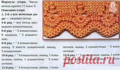 КАК СВЯЗАТЬ КРАСИВУЮ КАЙМУ СПИЦАМИ
