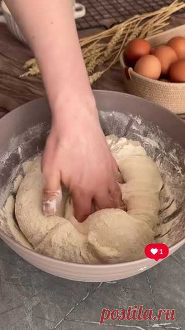Хлеб в рукаве! 🍞 рецепт в комментариях 🤫 #хлеб #выпечка #рецепты #baking