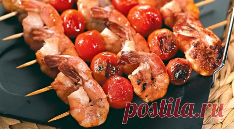 Креветки на шпажках с соусом терияки, пошаговый рецепт с фото