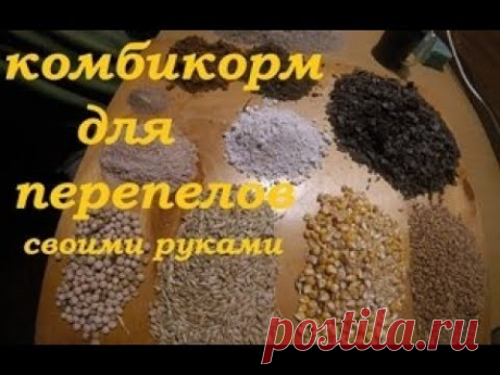 Я - фермер. Комбикорм для перепелов своими руками.