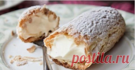 Вкуснейший сливочный крем для эклеров Очень нежный, воздушный и выпечка с ним просто тает во рту. Подходит не только для эклеров, но и для смазывания торта или рулета. Сочетается с ягодами и фруктами, а также с шоколадом. Ваша выпечка с этим кремом будет изумительной 😉