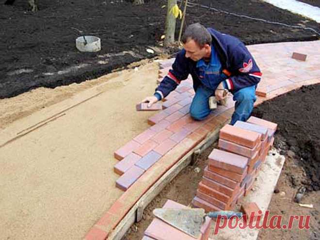Укладка тротуарной плитки своими руками: технология и способы кладки