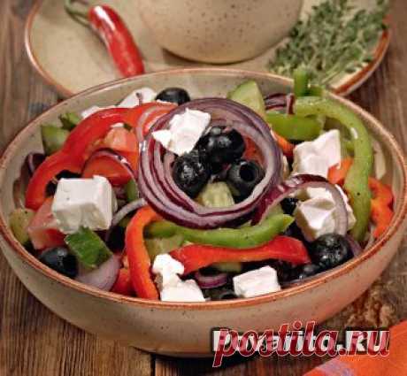 Греческий салат » Povarito.Ru - Пошаговые фото-рецепты с описанием этапов приготовления