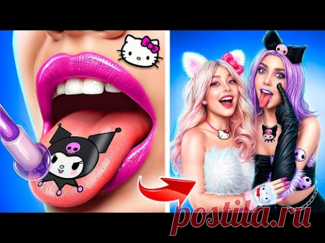 Hello Kitty vs Куроми! Экстремальное преображение из ботанши в популярную