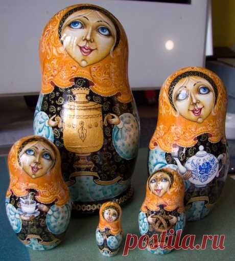 Роспись матрешек от Sheba. МК.