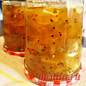 Варенье из яблок и киви