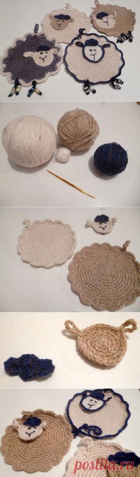 Изумительный handmade: Прихватки «Барашки» | Изюминки