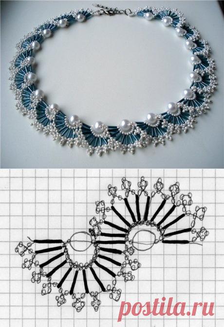 Колье из бисера