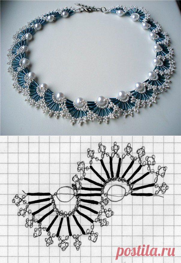 Колье из бисера