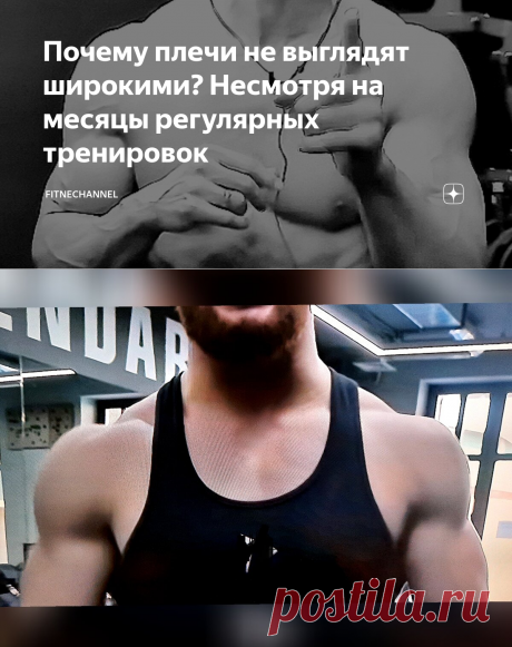 Почему плечи не выглядят широкими? Несмотря на месяцы регулярных тренировок | fitnechannel | Яндекс Дзен