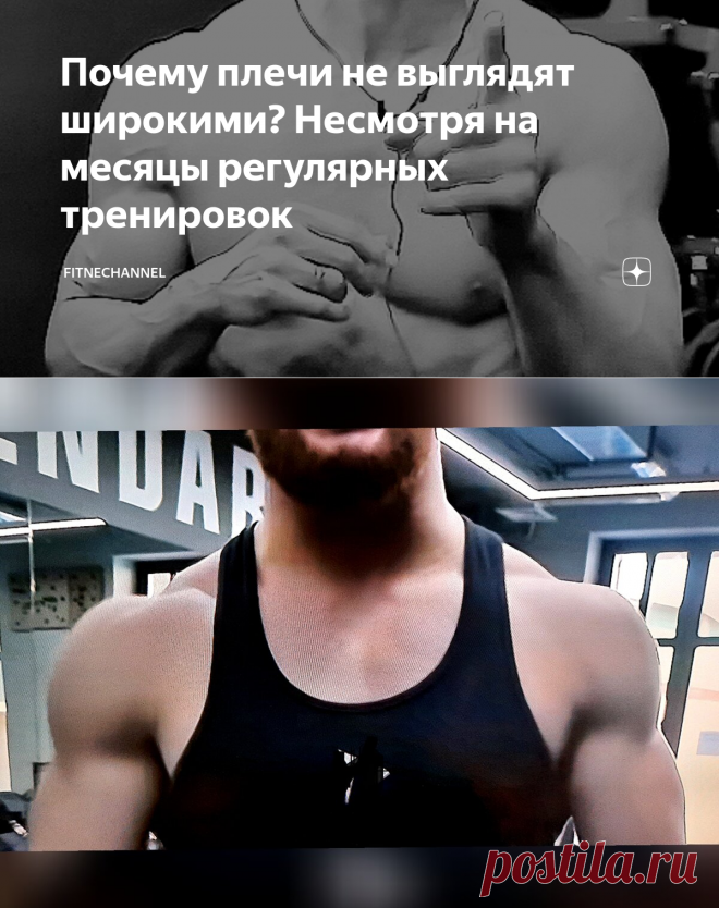Почему плечи не выглядят широкими? Несмотря на месяцы регулярных тренировок | fitnechannel | Яндекс Дзен