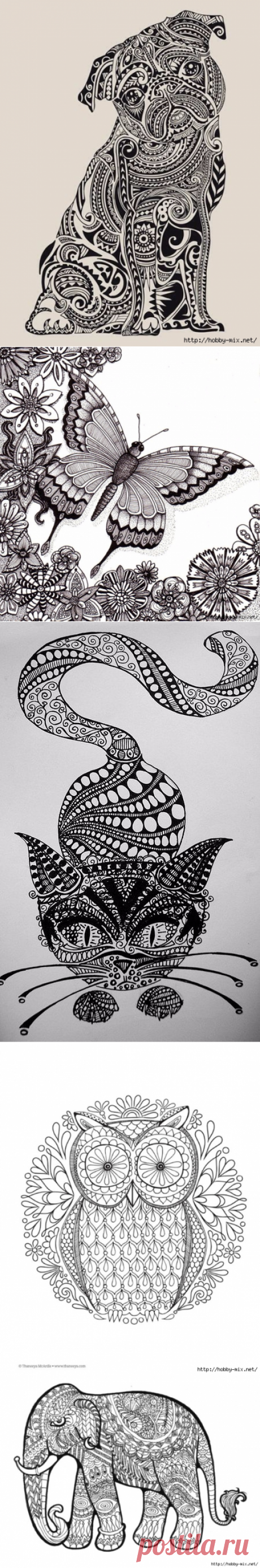 Doodle &amp; Zentangle.