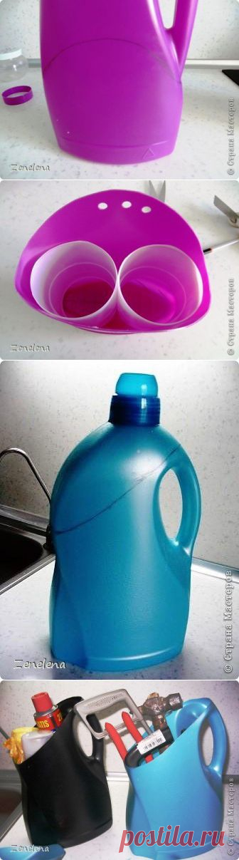 Ничего не выбрасываем! Пустые флаконы превращаем в органайзер | Своими руками