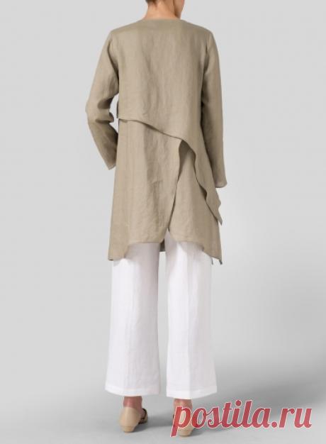 Linen Layering V-neck Tunic