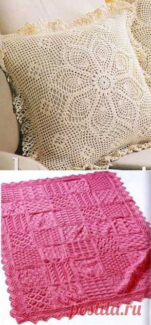 Схема подушки крючком