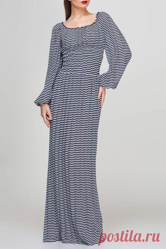 Купить Платье BERENIS 7079.1 ТЕМНО-СИНИЙ, БЕЛЫЙ со скидкой в интернет-магазине kupivip.ru - распродажа