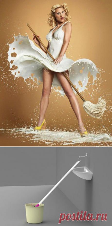 КАК ЕЩЕ МОЖНО ИСПОЛЬЗОВАТЬ ШВАБРУ В ХОЗЯЙСТВЕ