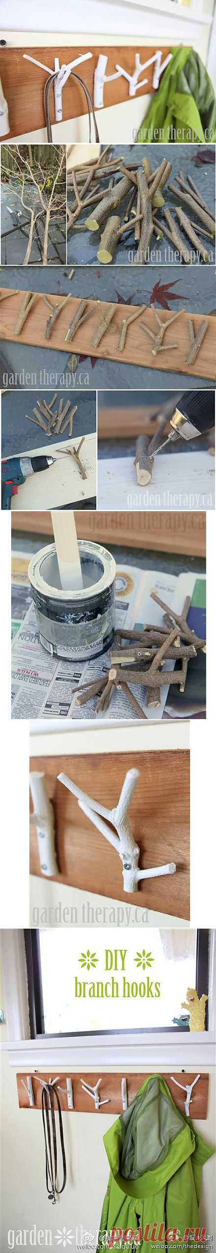 Вешалка из палочек (DIY) / Мебель / Модный сайт о стильной переделке одежды и интерьера