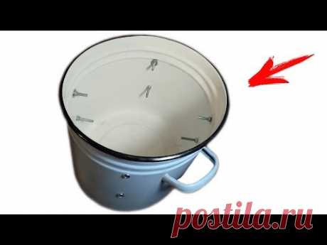 ШИКАРНАЯ САМОДЕЛКА ИЗ ОБЫЧНОЙ КАСТРЮЛИ! ПРИГОДИТСЯ ДОМА!