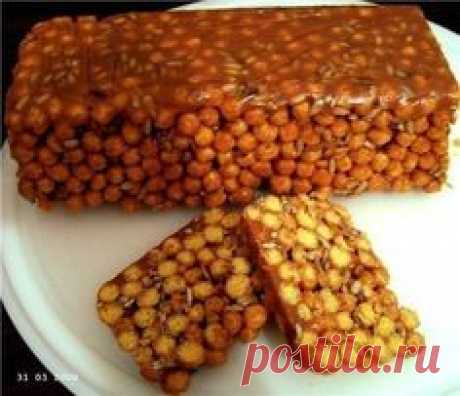 Десерт из кукурузных палочек со сгущёнкой. | Шедевры кулинарии