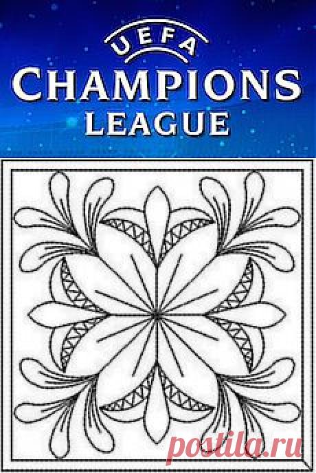 Орнамент вписанный в квадрат.