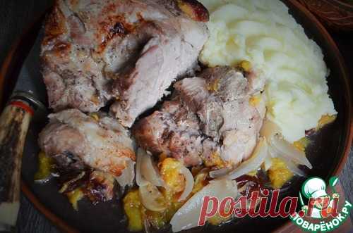 Свинина со сливами и чесноком – кулинарный рецепт