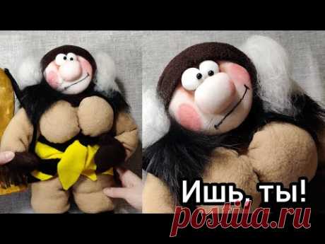 Бабка с ружьём из советского мультфильма своими руками. DIY. Кукла из капрона. Мастер класс