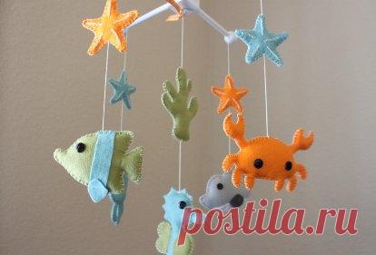 Мобиль с морскими животными - Сайт для мам малышей