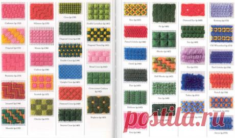 Более 200 стежков для вышивки: потрясающая подборка! Великолепная подборка для рукодельниц!