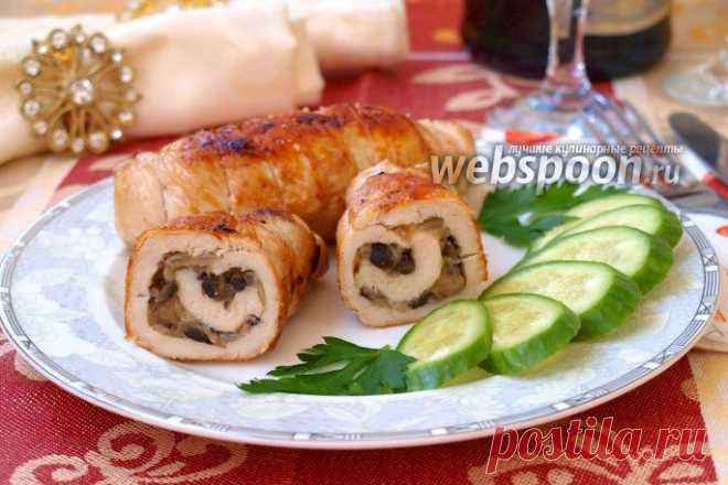 Куриные рулетики с грибами рецепт с фото, как приготовить на Webspoon.ru