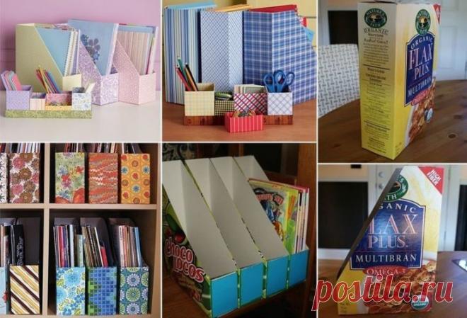 В детской  - потому что можно подобрать коробки удобного размера и для мелких книг, и для тетрадей. Обклеить из можно пленкой-самоклейкой или обоями.