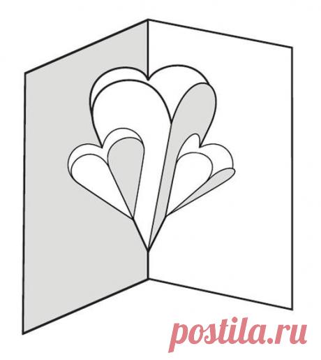 Хотите сделать объемную открытку с сердцами, но не знаете как?! В этом мастер-классе мы покажем Вам такой вариант. Весь процесс показан в виде простых лини