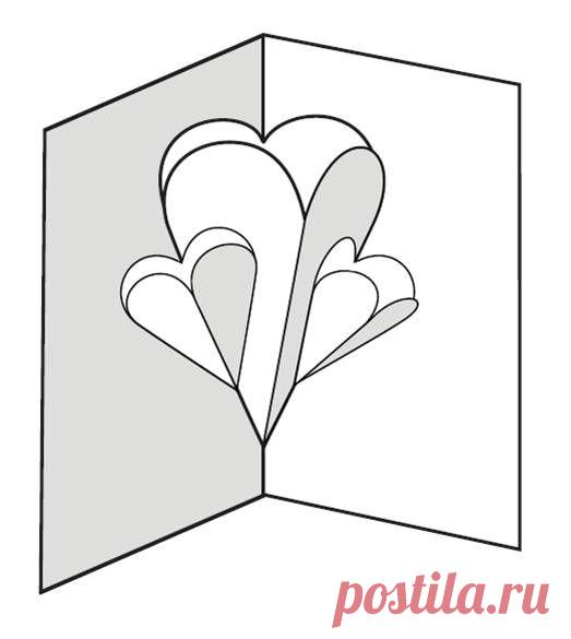 Хотите сделать объемную открытку с сердцами, но не знаете как?! В этом мастер-классе мы покажем Вам такой вариант. Весь процесс показан в виде простых лини