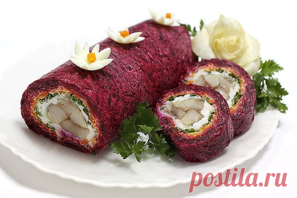 Салат-рулет 