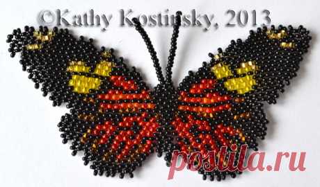 Геликонида дорис. Бисерная коллекция 63 бабочки мира