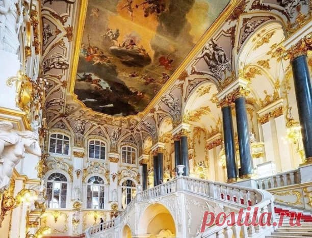 🌟Иорданская лестница в Эрмитаже:... | Интересный контент в группе Исторические Путешествия: Усадьбы и Архитектура