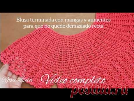 VIDEO COMPLETO Blusa Magaly con mangas Talla Ch/M