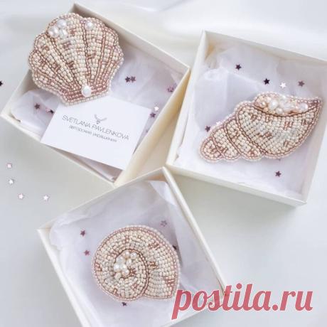 Вышивка бисером: ракушка — DIYIdeas