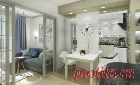 Вытянутая студия в 27 м²: проект и реализация – Красивые квартиры