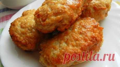 Котлеты из куриного фарша с овсяными хлопьями