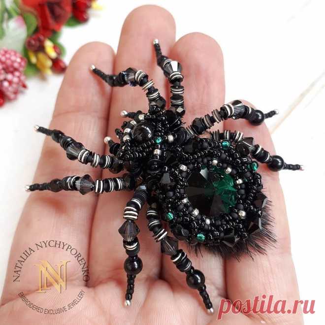 Embroidered jewellery в Instagram: «Привет!!! У кого арахнофобия - тот я!!!😂 Но эта моя фобия совсем не касается вот таких, 
