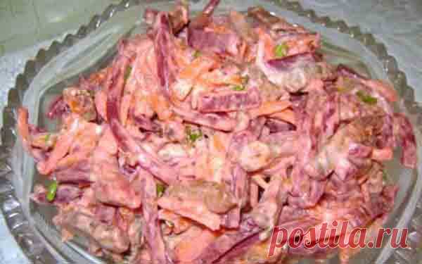 Мясной салат с морковью - на vse-o-ede-online.ru Мясной салат с морковью. По другому этот салат называется 