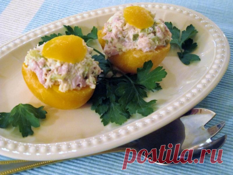 Фаршированные персики.