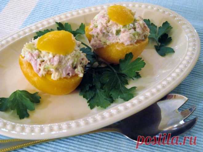 Фаршированные персики.