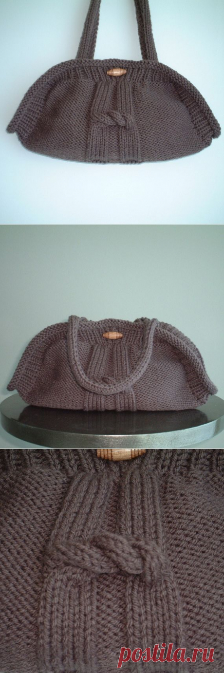 Mocca knitted handbag от Sisoibags на Etsy
