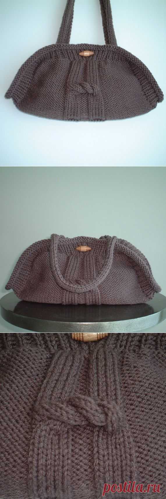 Mocca knitted handbag от Sisoibags на Etsy