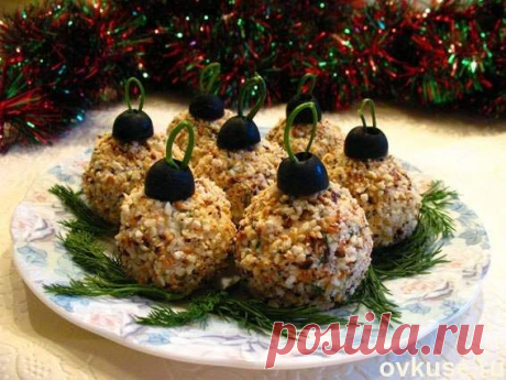 Закуска «ёлочные шары»