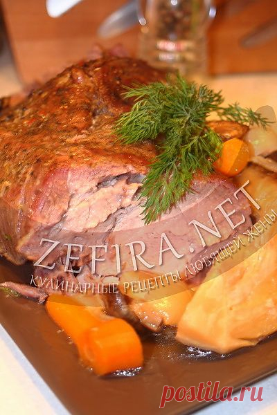 Свинина запеченная с овощами в рукаве - домашние рецепты с фото