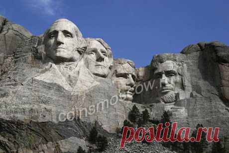 25 центов 2013 США Гора Рашмор (Mount Rushmore), 20-й парк, цветной цена, стоимость, состав, диаметр, толщина, тираж, видео, подлинность, вес, описание
