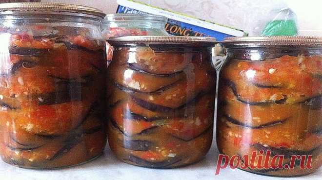 Неимоверно вкусные баклажаны острые на зиму